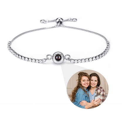 Custom Blissful Tennis Photo Bracelet