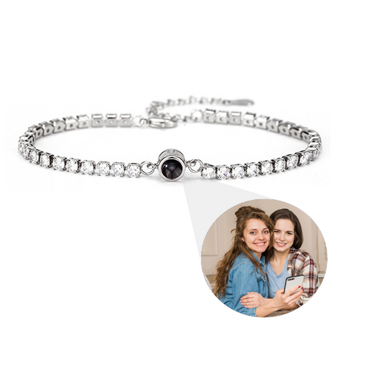 Custom Tennis Photo Bracelet