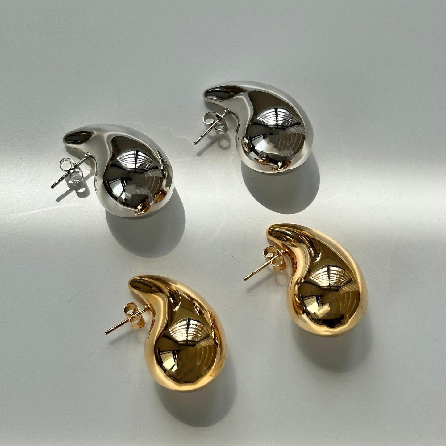 Water-drop Shaped Stud Earrings